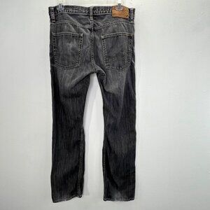 American Eagle Slim Straight Jeans 30x30 Black Zipper Fly 5 Pocket